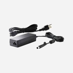 Adaptateur secteur HP Smart 65W pour ordinateur portable avec charge batterie intégrée format compact noir