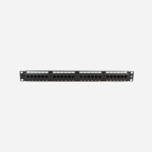 Panneau de brassage Microconnect PP-004 19" UTP Cat.6 24 ports 1U avec connecteur IDC double pour rack réseau