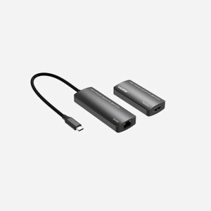 Extendeur Microconnect MC-USBCHDMIEXT-30M USB-C vers HDMI 4K@120Hz DSC 30m HDCP 2.3 HDR argent - Miniature 1
