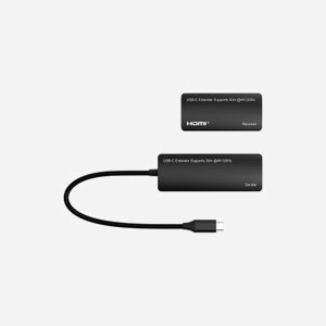 Extendeur Microconnect MC-USBCHDMIEXT-30M USB-C vers HDMI 4K@120Hz DSC 30m HDCP 2.3 HDR argent - Miniature 3