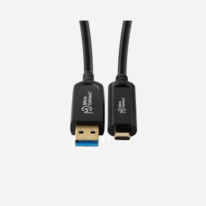 Câble USB Microconnect MC-USB3.2CA5OP USB-C vers USB-A 3.2 Gen 2 optique actif 5m 10Gbit/s noir - Miniature 2