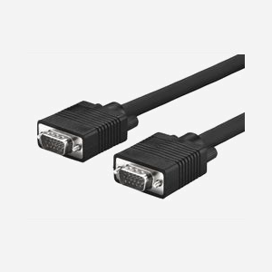 Câble VGA Microconnect MONGG15B 15m HD15 mâle/mâle blindé pour moniteur et projecteur noir