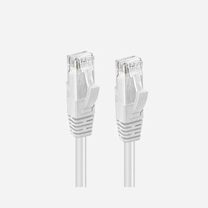Câble réseau Microconnect UTP550W Cat5e U/UTP 50m blanc rond RJ45 pour Ethernet 100MHz - Miniature 2
