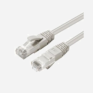 Câble réseau Microconnect UTP530 Cat5e U/UTP 30m gris RJ45 100MHz connexion Ethernet rond