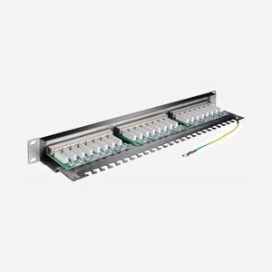 Panneau de brassage Microconnect PP-014 CAT6 24 ports 19 pouces 1U pour réseau Ethernet RJ45 - Miniature 2
