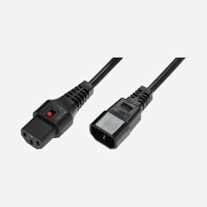 Câble d'alimentation Microconnect PC1070 IEC Lock C14 vers C13 4m noir avec système anti-déconnexion