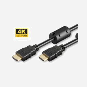 Câble HDMI Microconnect HDM19197V1.4FC 7,5m HDMI 1.4 Type A 4K@30Hz 10,2Gbps avec noyaux de ferrite noir
