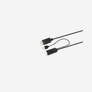 Câble convertisseur Microconnect HDMI-DP-CON3 HDMI vers DisplayPort 3m 4K 60Hz avec USB Type-A noir