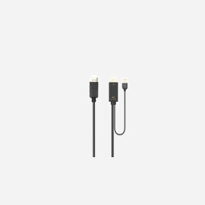 Câble convertisseur Microconnect HDMI-DP-CON3 HDMI vers DisplayPort 3m 4K 60Hz avec USB Type-A noir - Miniature 2