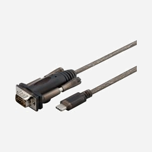 Câble adaptateur Microconnect USB3.1CRS232 USB Type-C vers RS-232 série 1,5m noir pour modem et PDA