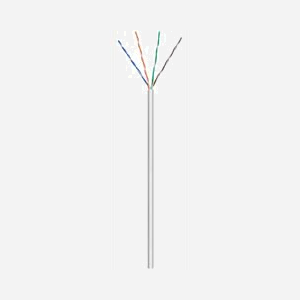 Câble réseau Microconnect KAB008-100 Cat5e U/UTP 100 mètres gris rond pour Ethernet RJ45