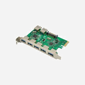 Carte contrôleur Microconnect MC-USB3.0-ST610 PCI Express USB 3.0 4 ports 5Gbps compatible Windows Linux - Miniature 1