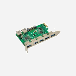Carte contrôleur Microconnect MC-USB3.0-ST610 PCI Express USB 3.0 4 ports 5Gbps compatible Windows Linux - Miniature 2