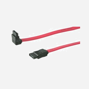 Câble SATA Microconnect SAT15005A1 0,5m SATA 7-pin coudé 3 Gbps rose pour disques durs et SSD - Miniature 1