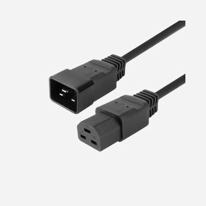 Câble d'alimentation Microconnect PE170405 C20 vers C21 0,5m noir haute température 155°C pour serveurs