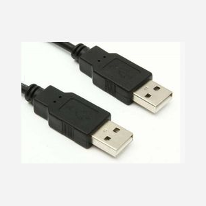 Câble USB Microconnect USBAA1B USB 2.0 Type-A vers Type-A 1m 480 Mbps noir pour périphériques et hubs - Miniature 1