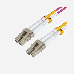 Câble fibre optique Microconnect FIB440402.5P OM4 50/125 multimode LC-LC 2,5m LSZH 10/40/100G rose - Miniature 1
