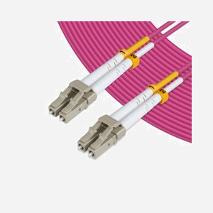 Câble fibre optique Microconnect FIB440402.5P OM4 50/125 multimode LC-LC 2,5m LSZH 10/40/100G rose - Miniature 2