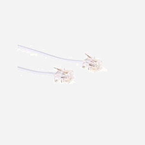 Câble téléphonique Microconnect MPK181W RJ11 6P/4C 1 mètre blanc pour téléphone et modem