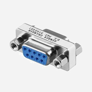 Adaptateur Microconnect MOD9F9F changeur de genre DB9 femelle vers DB9 femelle série parallèle bleu
