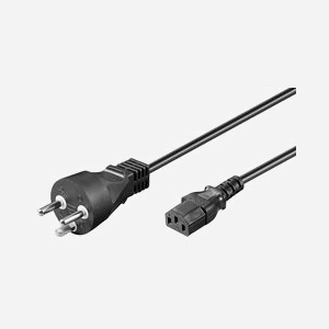 Câble d'alimentation Microconnect PE12041R Type K vers C13 1m noir pour moniteur PC et projecteur - Miniature 1