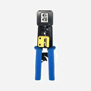 Pince à sertir Microconnect KON033 Easy-Connect pour connecteurs RJ45 avec coupe-câble et dénudeur intégré noir - Miniature 1