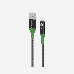 Câble USB Microconnect MC-SMART USB 2.0 Type A vers Lightning 1m avec charge intelligente et indicateur LED noir
