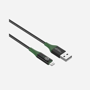 Câble USB Microconnect MC-SMART USB 2.0 Type A vers Lightning 1m avec charge intelligente et indicateur LED noir - Miniature 3