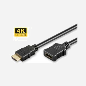 Câble HDMI Microconnect HDM19192FV2.0 2m HDMI 2.0 4K@60Hz 18Gbit/s HDR ARC Type A Standard noir - Miniature 1