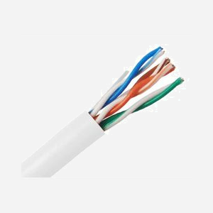 Câble réseau Microconnect KAB038-305 Cat6 U/UTP 305m blanc conducteurs cuivre gaine robuste pour installation réseau