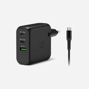 Chargeur Port Designs 902100EPEU 2 ports USB-C 20V 110-240V pour ordinateur portable tablette smartphone noir - Miniature 1