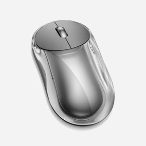 Souris Lenovo 8000 sans fil ambidextre Bluetooth 5.3 et USB 2.4GHz optique 4000 DPI batterie rechargeable - Miniature 2