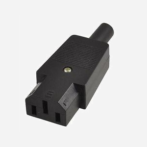 Adaptateur secteur MicroConnect C13PLUG IEC C13 femelle vers prise mâle standard noir pour équipements IT