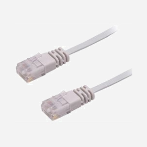 Câble réseau Microconnect V-UTP6005-FLAT Cat6 U/UTP plat 0,5m gris 250MHz avec protection anti-accrochage