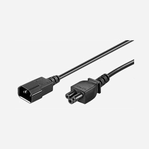 Câble d'alimentation Microconnect PE080618 C14 vers C5 1,8m noir pour ordinateur portable et périphériques