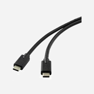 Câble Microconnect DOCKUSB3.2CC1 USB-C vers USB-C 1m USB 3.2 Gen 2 100W pour station d'accueil HP noir