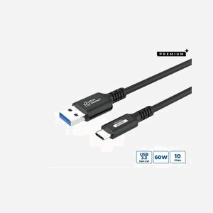 Câble Microconnect USB3.2AC05 USB-C vers USB-A 0,5m USB 3.2 Gen 2 10Gbps Power Delivery 60W 20V/3A noir