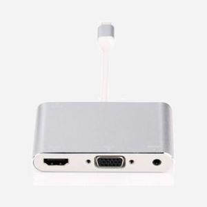 Hub USB Microconnect LIGHT-HUB4 interface Lightning 480 Mbit/s 4 ports pour iPhone iPad argent - Miniature 1