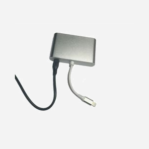 Hub USB Microconnect LIGHT-HUB4 interface Lightning 480 Mbit/s 4 ports pour iPhone iPad argent - Miniature 2