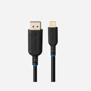 Câble adaptateur Microconnect MC-USBCDP1 USB Type-C vers DisplayPort 1m 8K@30Hz 4K@144Hz compatible Mac Windows noir - Miniature 2
