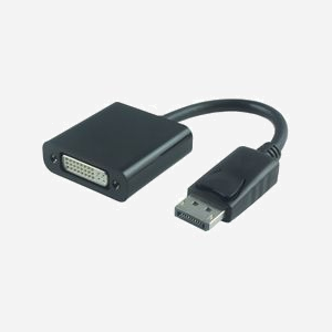 Adaptateur Microconnect DPDVI015 DisplayPort vers DVI-I 0,15m pour moniteur et projecteur noir