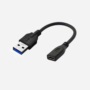 Câble Microconnect USB3.0ACF02 USB 3.2 Gen 1 Type-A vers Type-C 0,2m noir pour connexion périphériques - Miniature 1