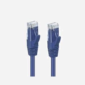 Câble réseau Microconnect UTP6003B Cat6 U/UTP 0,3m bleu rond RJ45 250MHz avec manchons anti-accrochage - Miniature 2