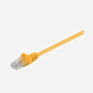Câble réseau Microconnect B-UTP50025Y Cat5e U/UTP 0,25m jaune 100MHz avec protection de verrouillage