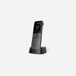 Téléphone IP sans fil Yealink W73H combiné DECT 1.9GHz 2 lignes écran TFT 1.8" portée 300m noir - Miniature 1