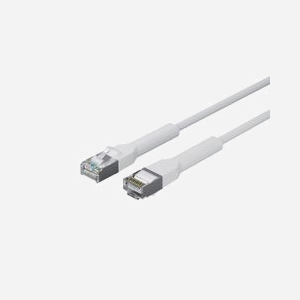 Câble réseau Lanview Cat6a U/FTP 10m blanc avec connecteurs Flex-Angle orientables 90° et gaine flexible - Miniature 1