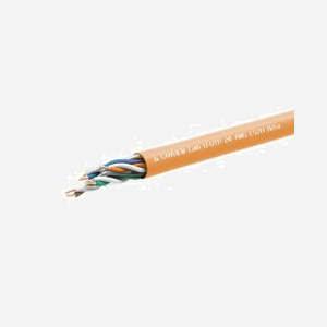Câble réseau Lanview LVN122156 Cat6 U/UTP 305m orange rond pour applications haute vitesse Ethernet Gigabit - Miniature 1