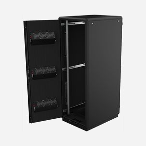 Rack serveur Lanview RDLAK26U758BL 26U autonome avec verrouillage IP20 sur roulettes noir 35kg - Miniature 2