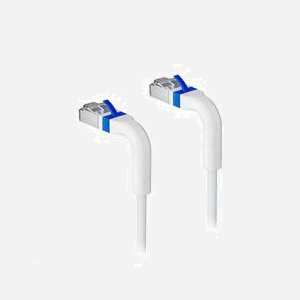 Câble réseau Lanview Cat6a U/FTP 1m blanc avec connecteurs Flex-Angle orientables 90° et gaine flexible - Miniature 3