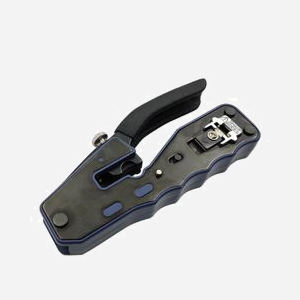 Pince à sertir Lanview LVN125456 pour connecteurs RJ45 UTP/STP Easy Connect avec fonction dénudage et coupe câble noir - Miniature 2